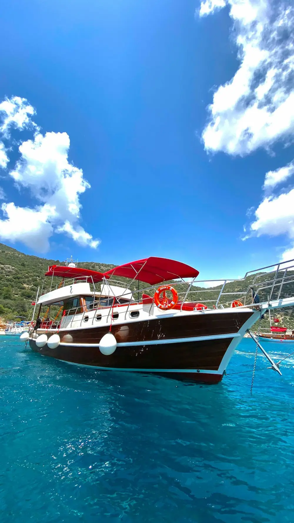 kalkan private boat trip smile